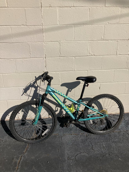 Nishiki Pueblo MTB, Teal/Yellow, 24in