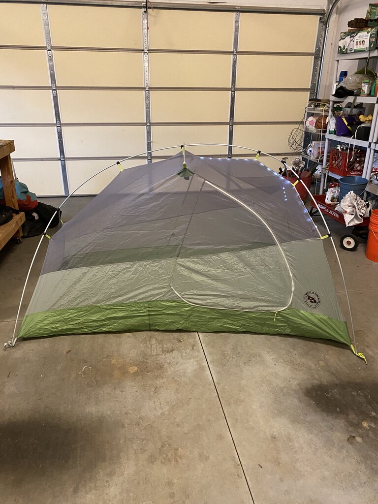 Big Agnes Rattlesnake SL 2 MTN GLO Tent, Green/Grey, 2P