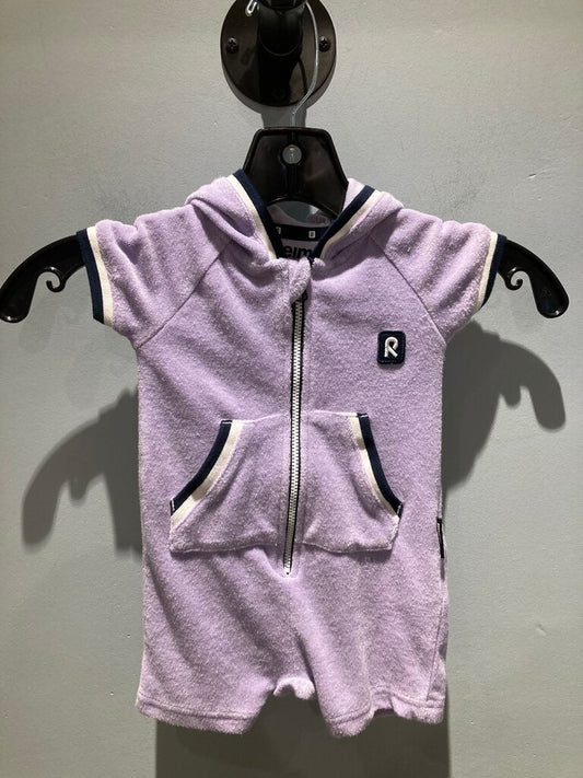 Reima Terry SS Hoody, Purple, Kid's 3-6mth