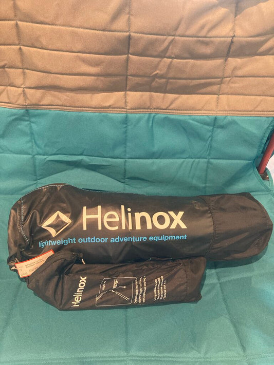Helinox High Cot One, Black/Blue, With Legs.