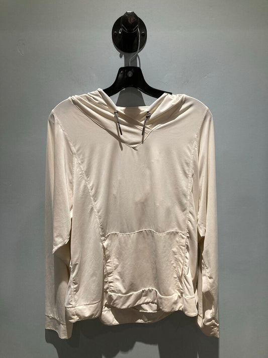 (Stain) Prana LS Sun Hoody, White, Women's L