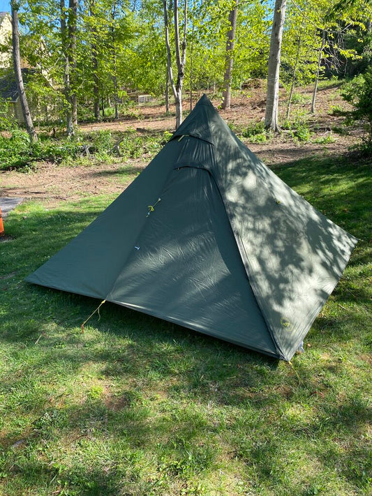 Big Agnes Gold Camp UL 5 Tent, Green/Yellow