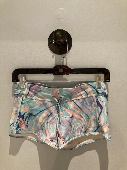 Athleta Girl Swim Bottom, Teal/Peach, Kid's L