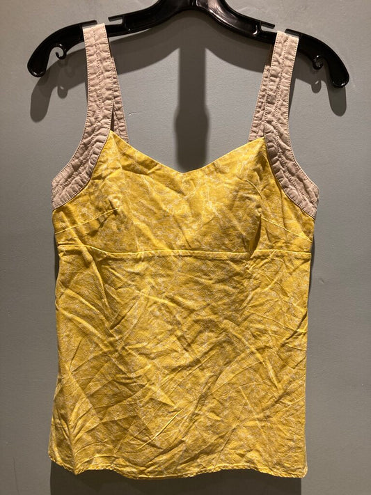 Patagonia Button Back Tank, Yellow/White, Women's 4