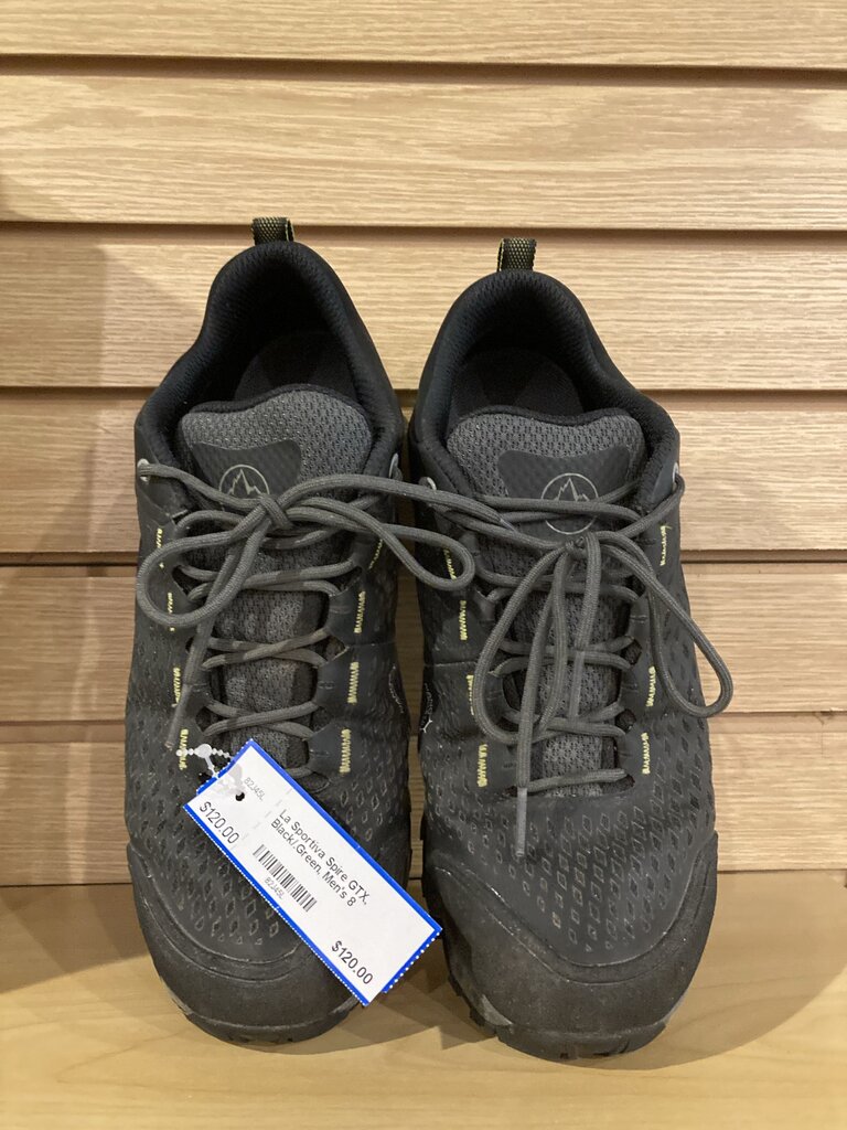 La Sportiva Spire GTX, Black/.Green, Men's 8