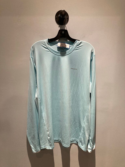 Patagonia LS Crew, Light Blue, Men's XL