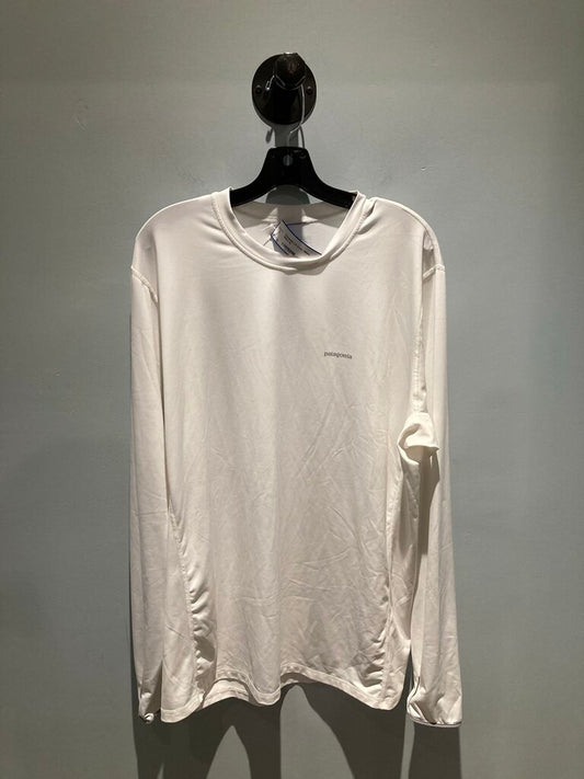 Patagonia LS Crew, White, Men's XL