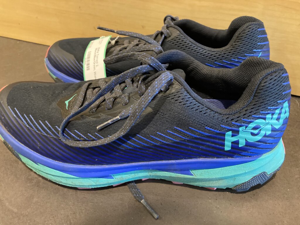 Hoka Torrent 2, Black/Blue/Green, Women's 9
