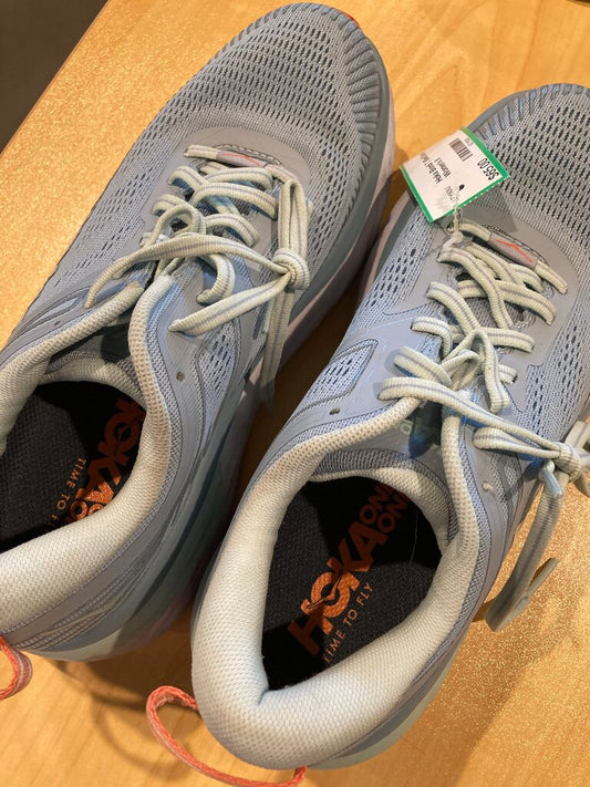 Hoka Bondi 7, Blue/Orange Women's 8