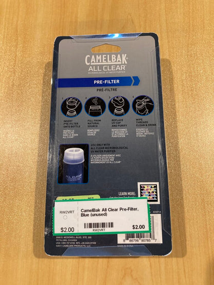 CamelBak All Clear Pre-Filter, Blue (unused)