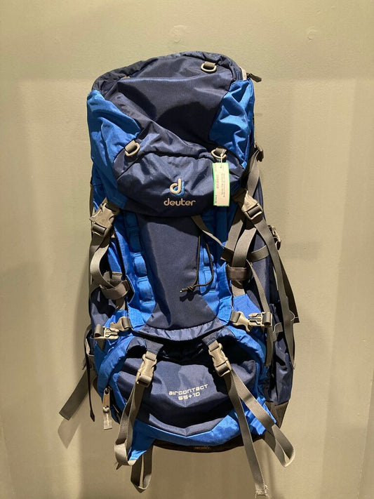 Deuter Air Contact 65+10 Backpack, Blue, 65+10L