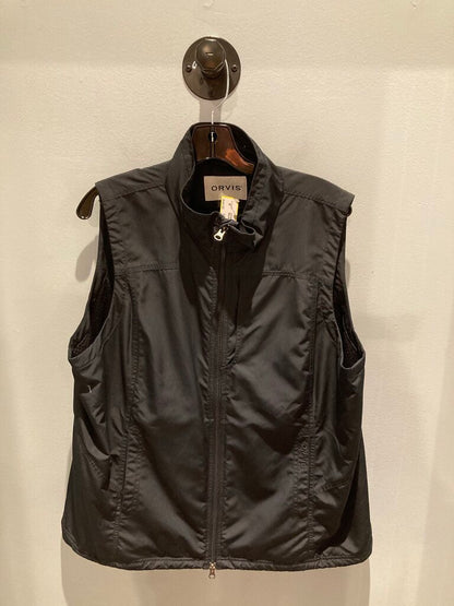 (STAIN) Orvis Quick Dry Vest, Black, Men's XL