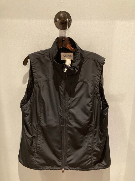 (STAIN) Orvis Quick Dry Vest, Black, Men's XL