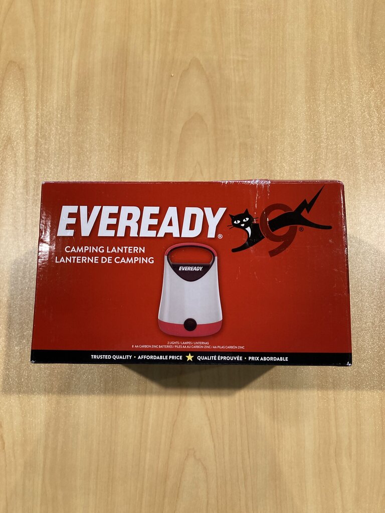 Everready Camping Lanterns, Red, Set of 2 (Batteries Included)
