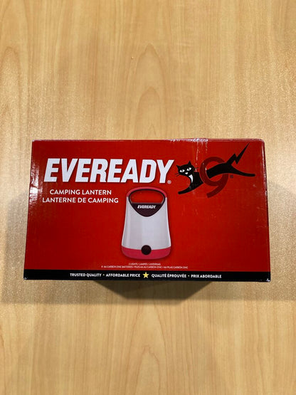 Everready Camping Lanterns, Red, Set of 2 (Batteries Included)