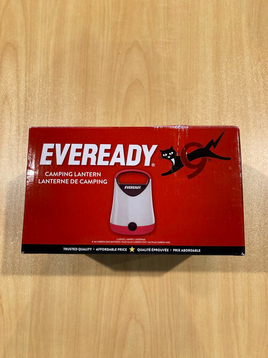 Everready Camping Lanterns, Red, Set of 2 (Batteries Included)