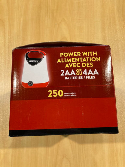 Everready Camping Lanterns, Red, Set of 2 (Batteries Included)