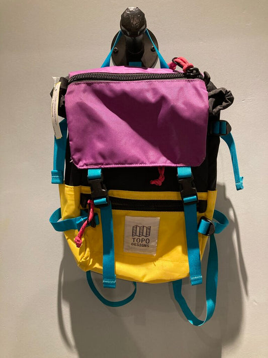 Topo Designs Backpack, Yellow/PInk/Black, 10L?