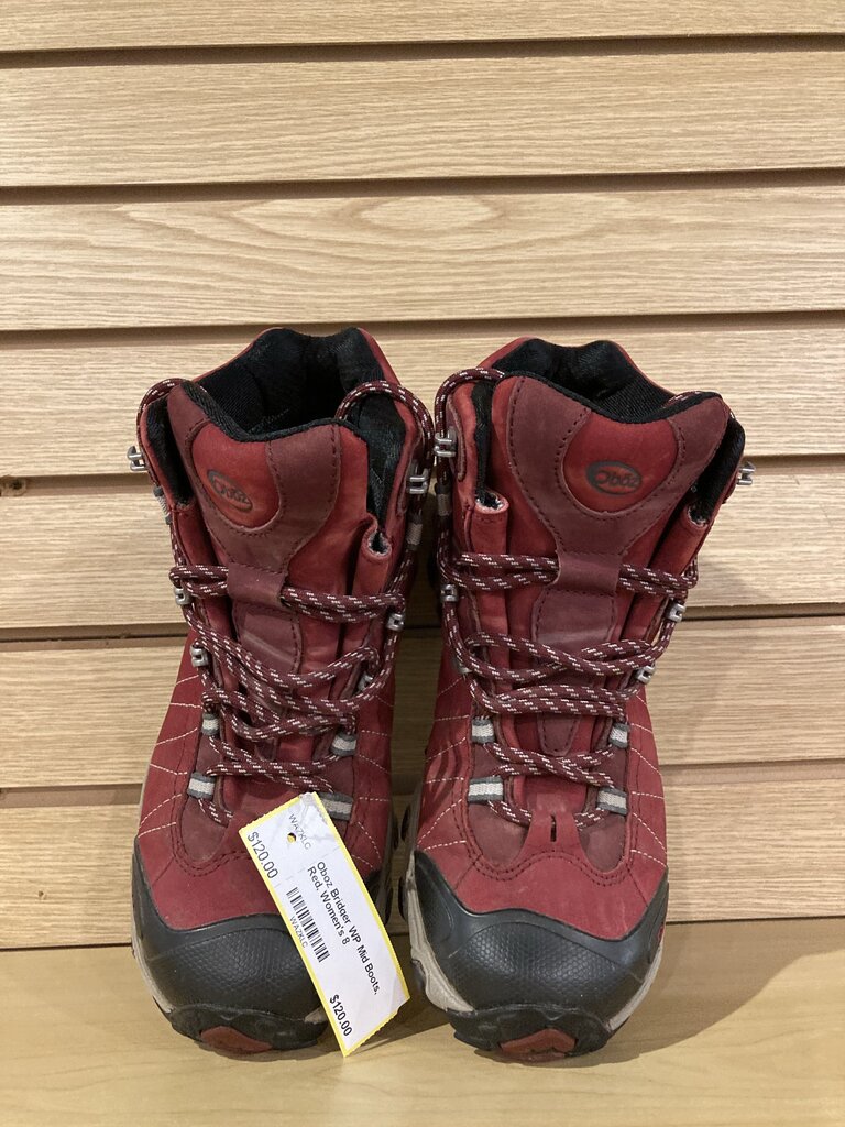 Oboz Bridger WP Mid Boots, Red, Women's 8