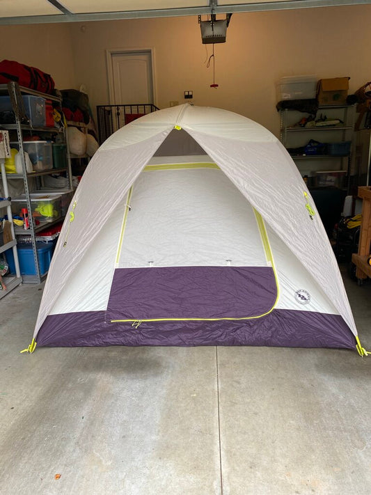 Big Agnes Yellow Jacket Mountain GLO 4 Person Tent, Purple