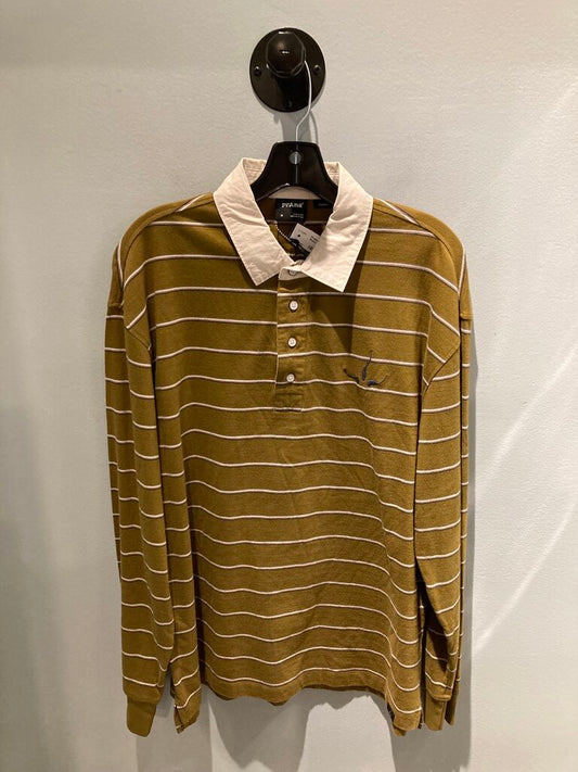 Prana RockBlock Rugby Shirt, Retro Olive, Men's M (Sample)