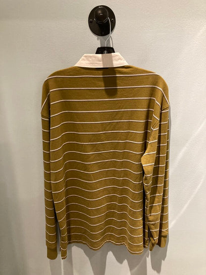 Prana RockBlock Rugby Shirt, Retro Olive, Men's M (Sample)