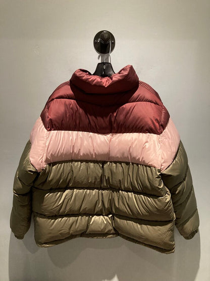 Columbia Puffect Jacket, Colorblock Green/Rose, Women's 2X
