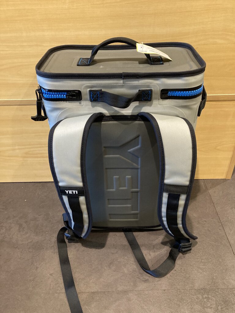 Yeti Backpack Soft Cooler, Grey/Blue