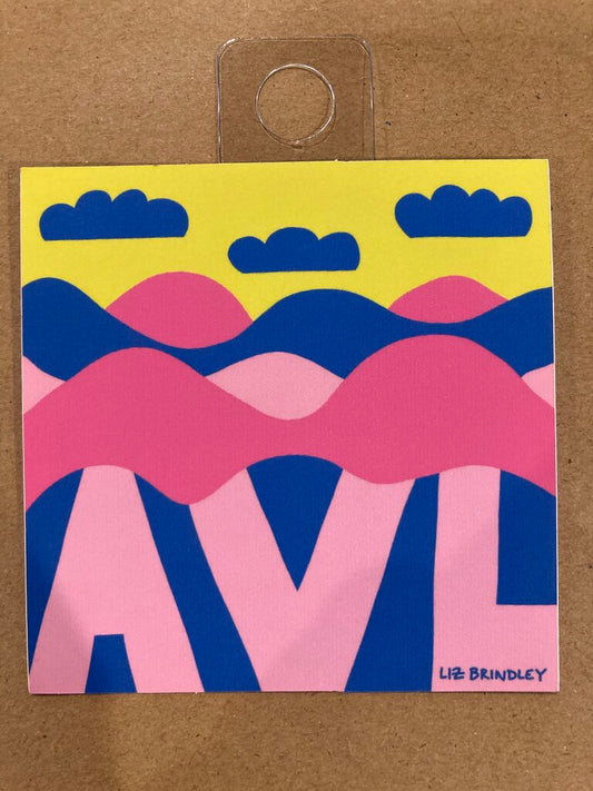 Liz Brindley AVL Mountain Sticker