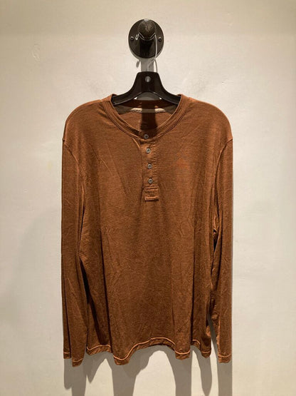 Ibex 1/4 Button LS, Brown, Men's XXL
