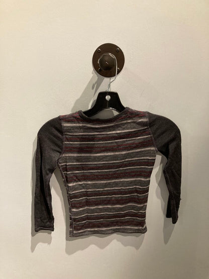 Smartwool Merino 250 LS Crew, Grey/Red, Kids S