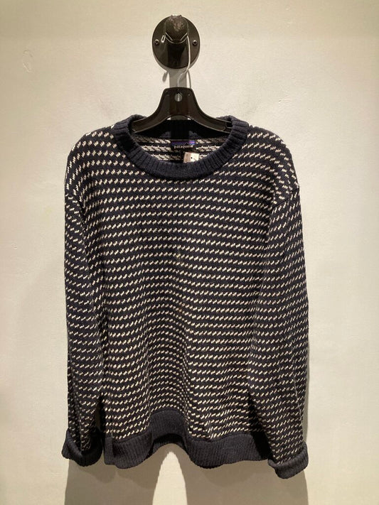 Patagonia Lambswool Pullover, Navy/White, Men's XL