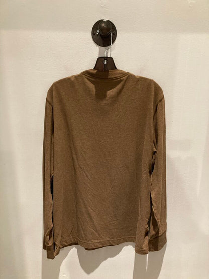 Eddie Bauer Henley, Brown, Men's L