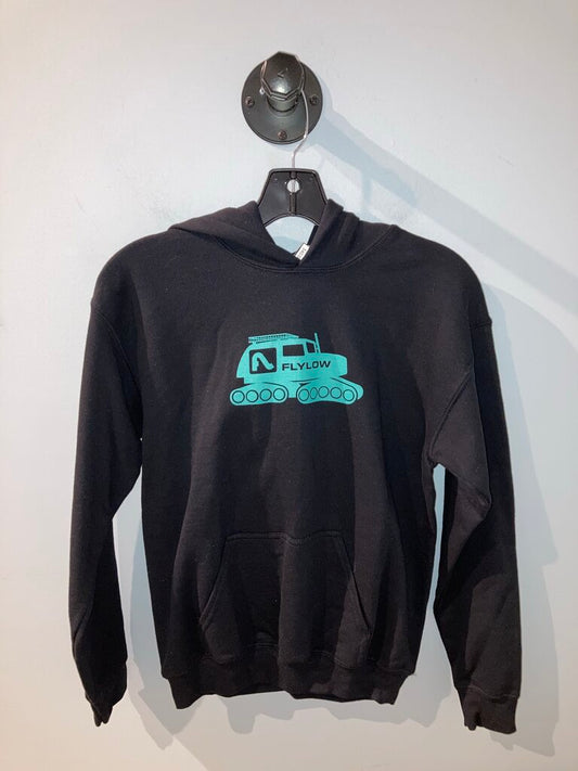 Flylow Snowcat Hoody, Black/Green, Kid's L