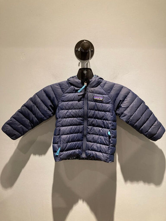 Patagonia Reversible Down Kacket, Navy/Brown, Kid's 3T?