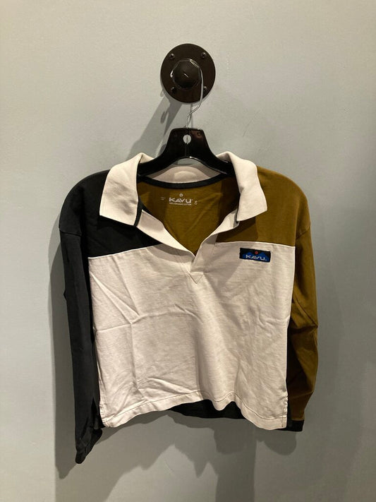 Kavu LS Polo, Brown/Black/White, Men's S