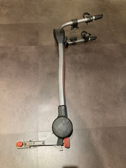 (No Key) Yakima RidgeBack Hitch Mount 2-Bike Rack, Grey/Red