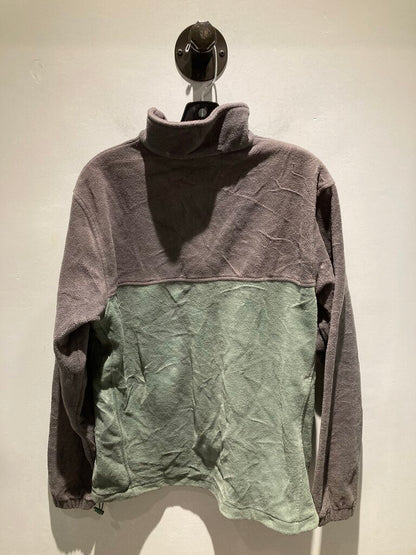 Columbia Full Zip Fleece, Green/Grey, Men's L