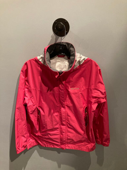 Marmot Full Zip Rain Jacket, Pink, Kid's XL