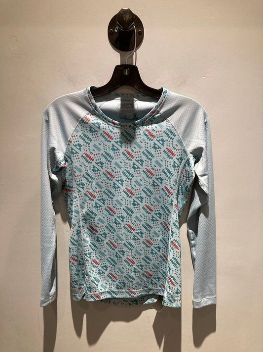 Patagonia Base Layer LS, Blue Print, Women's XS