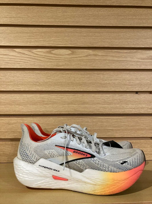 Brooks Hyperion Max Running Shoes, Orange/White, Men's 10