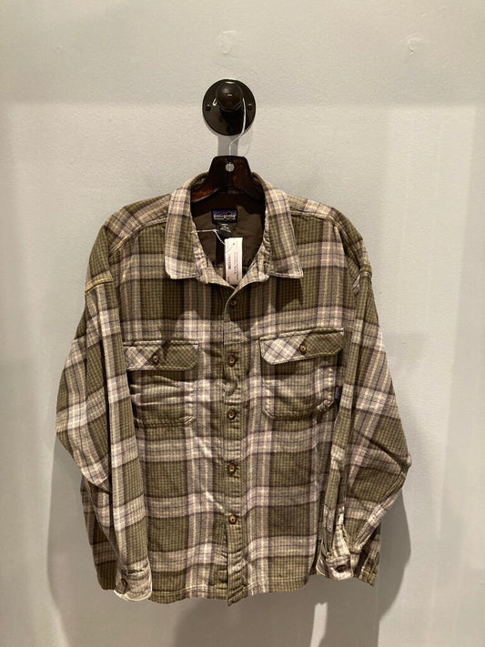 Patagonia Heavy LS Flannel, Green/Grey, Men's XL