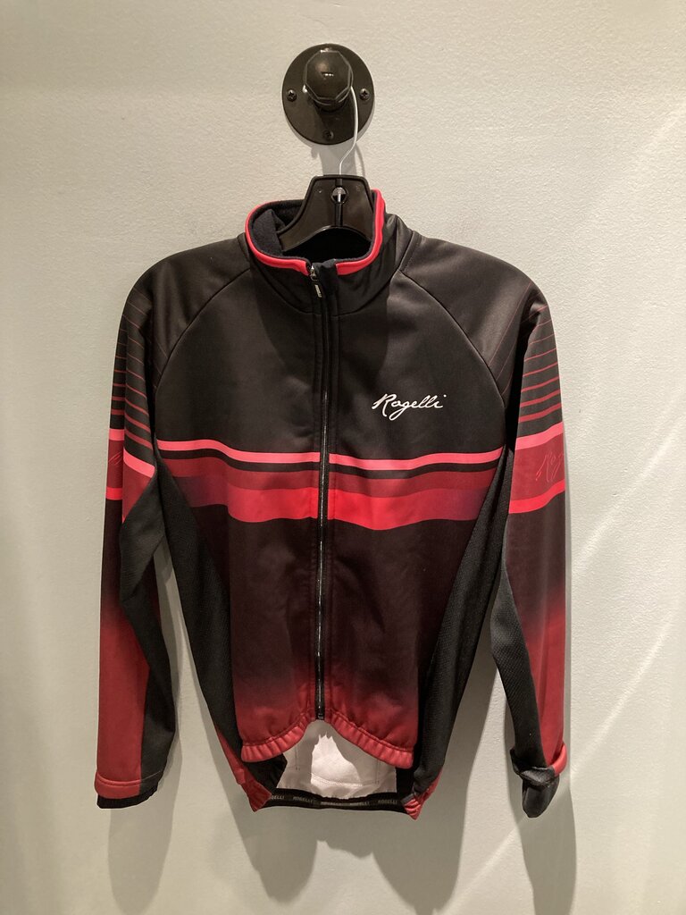 Rogelli Fleece Lined Full Zip Riding Jacket, Black/Pink, Women's M