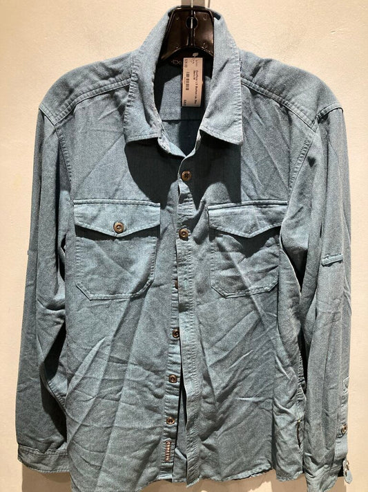 Exofficio LS Button Up, Blue, Men's M