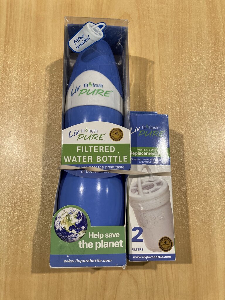 Liv Pure Water Filter & Bottle, Blue