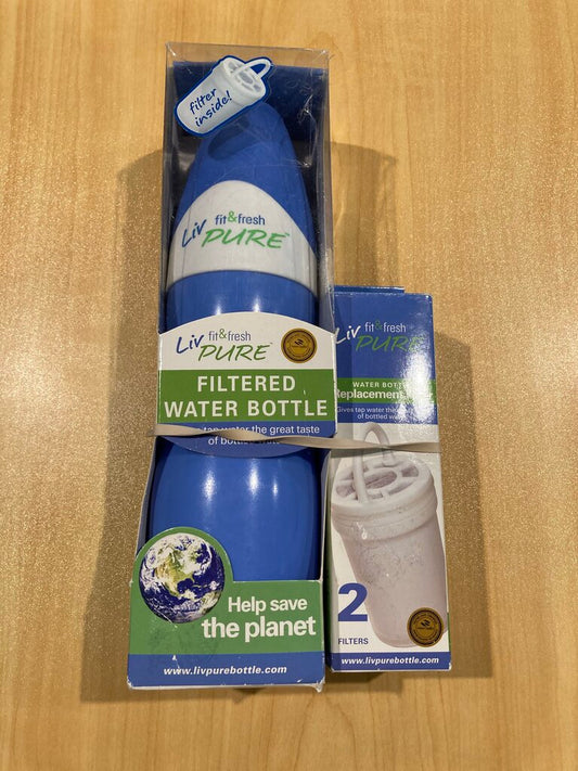 Liv Pure Water Filter & Bottle, Blue