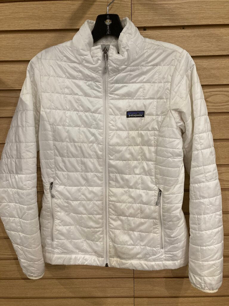 (Stains) Patagonia Nano Puff, White, Women's S