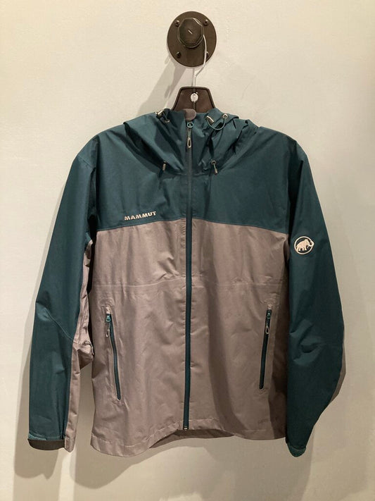 Mammut Full Zip GTX Rain Jacket, Green/Grey, Men's M