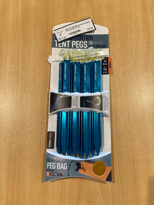 Sea To Summit Ground Control Tent Pegs, 8 Pack