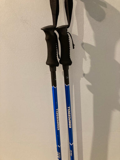 Komperdell Moutaineer Titanal Adjustable Trekking Poles, Blue